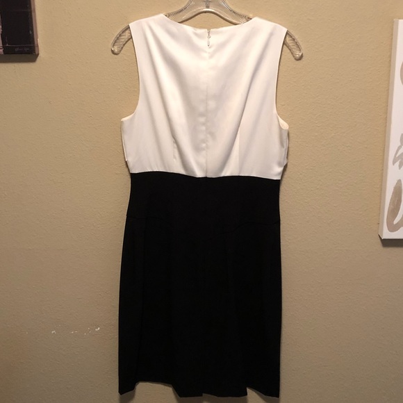 BCBG Maxazria Black & White Midi Dress - Picture 3 of 4